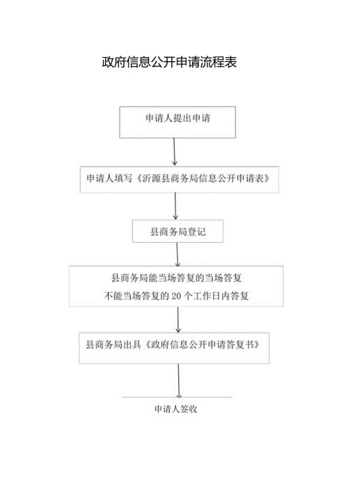 政府信息公开申请流程表.docx