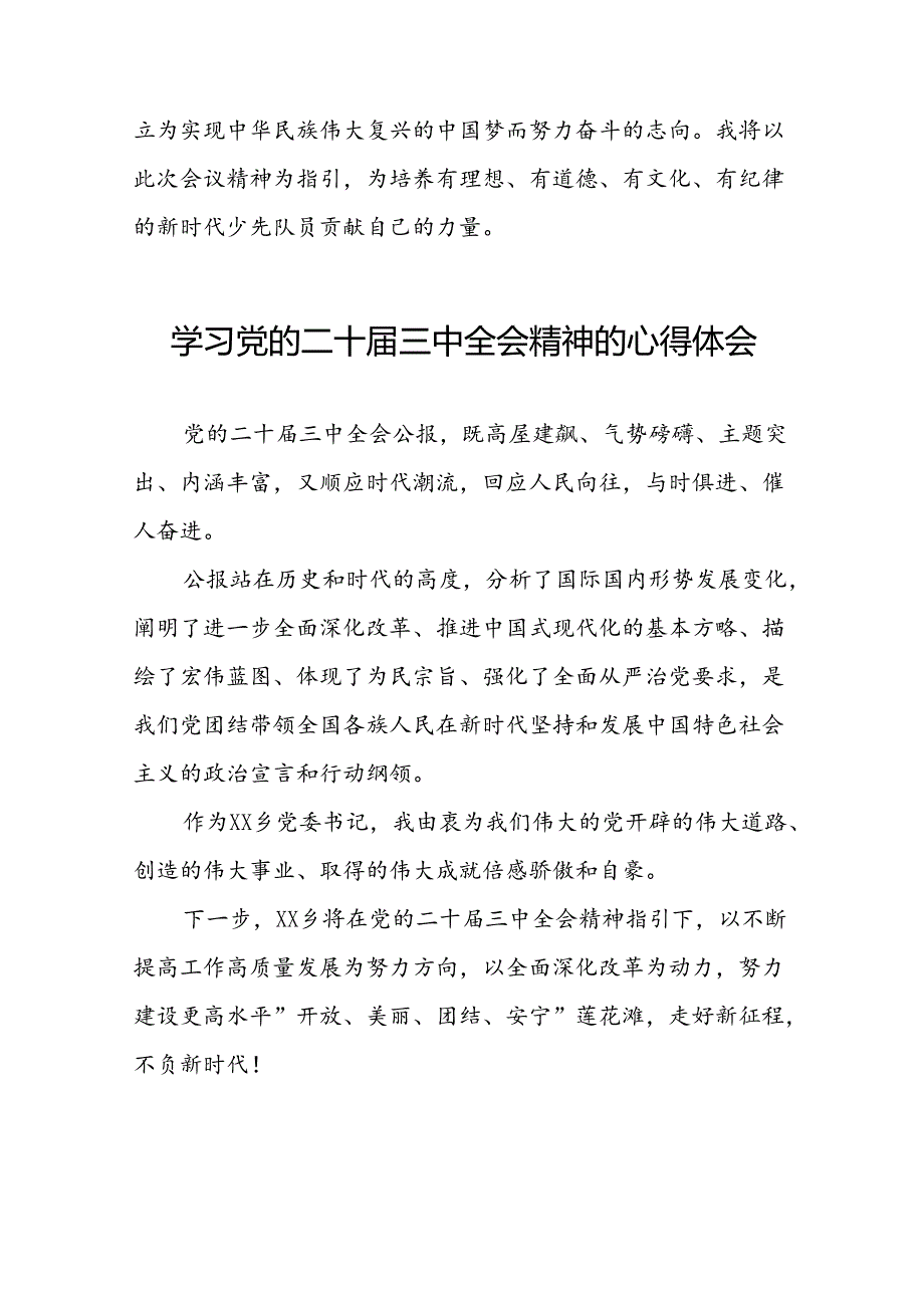党的二十三中全会精神学习心得合集四十四篇.docx_第3页