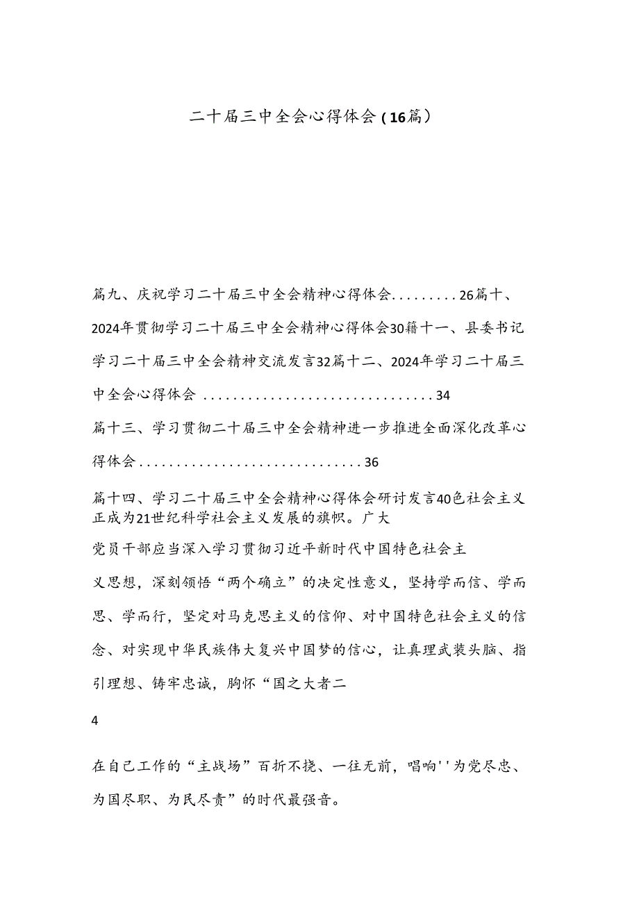 （16篇）二十三中全会心得体会.docx_第1页