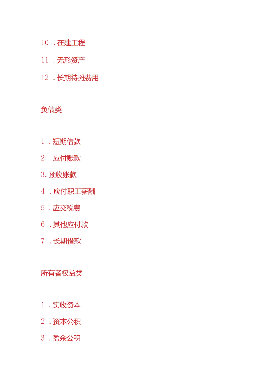 财会实操酒店会计科目表.docx_第2页