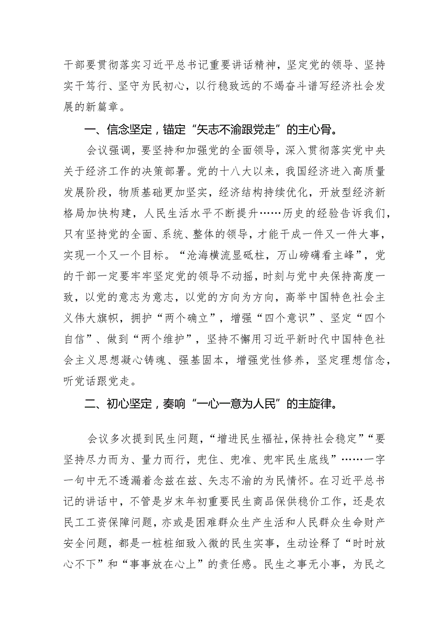 2024年中央经济工作会议学习心得研讨发言材料（共10篇）.docx_第2页