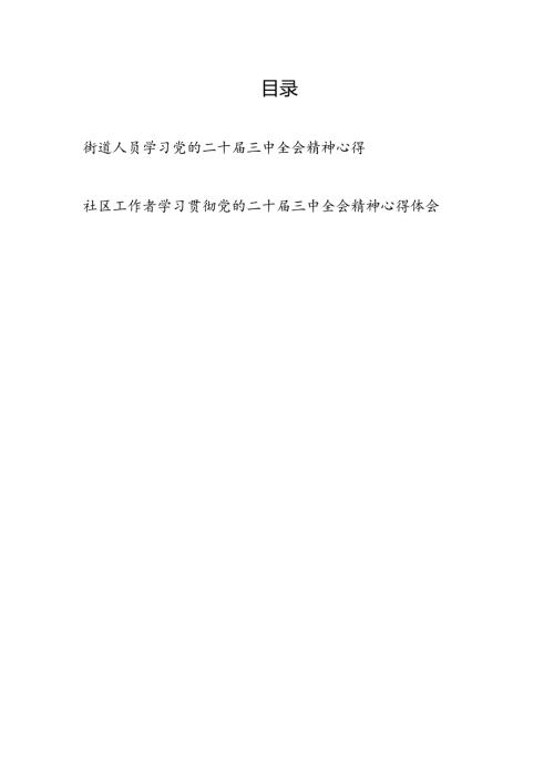 街道社区党员工作人员学习贯彻党的二十三中全会精神心得体会研讨发言2篇.docx