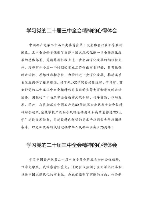 学习领会党的二十三中全会精神心得体会合集三十篇.docx