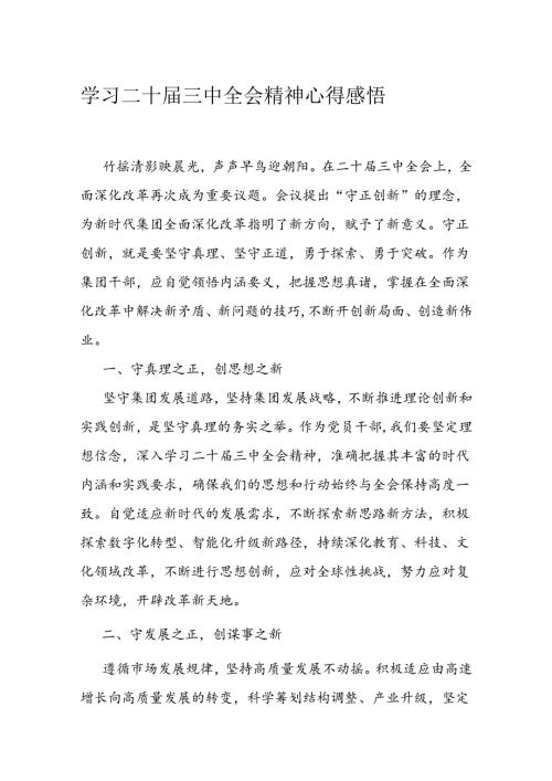学习二十三中全会精神心得感悟(4).docx