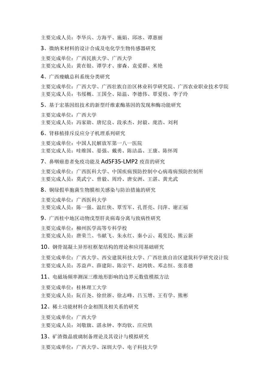 广西科学技术奖评审奖励项目公告.docx_第3页