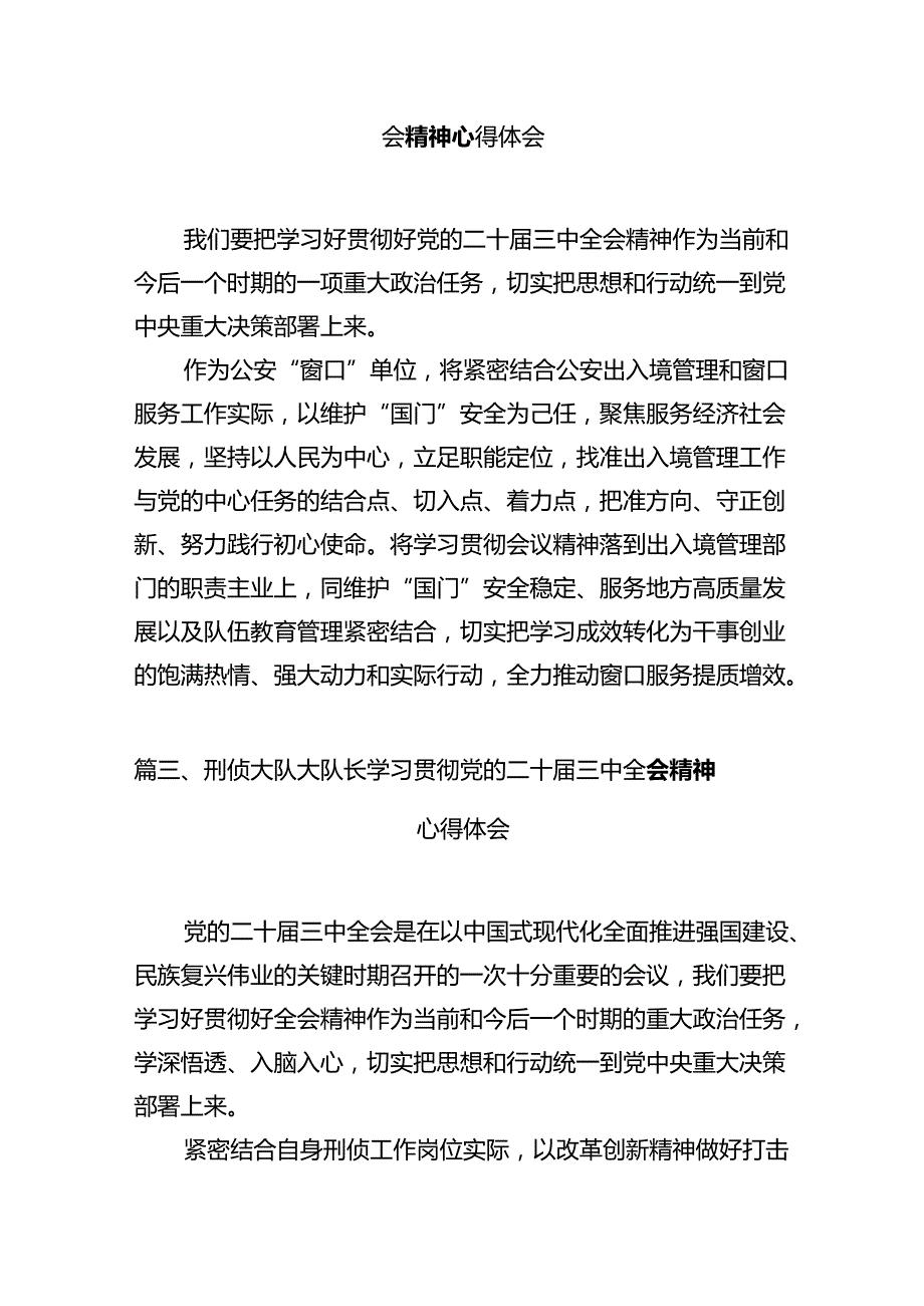 公安局长学习贯彻党的二十三中全会精神心得体会（共12篇）.docx_第3页