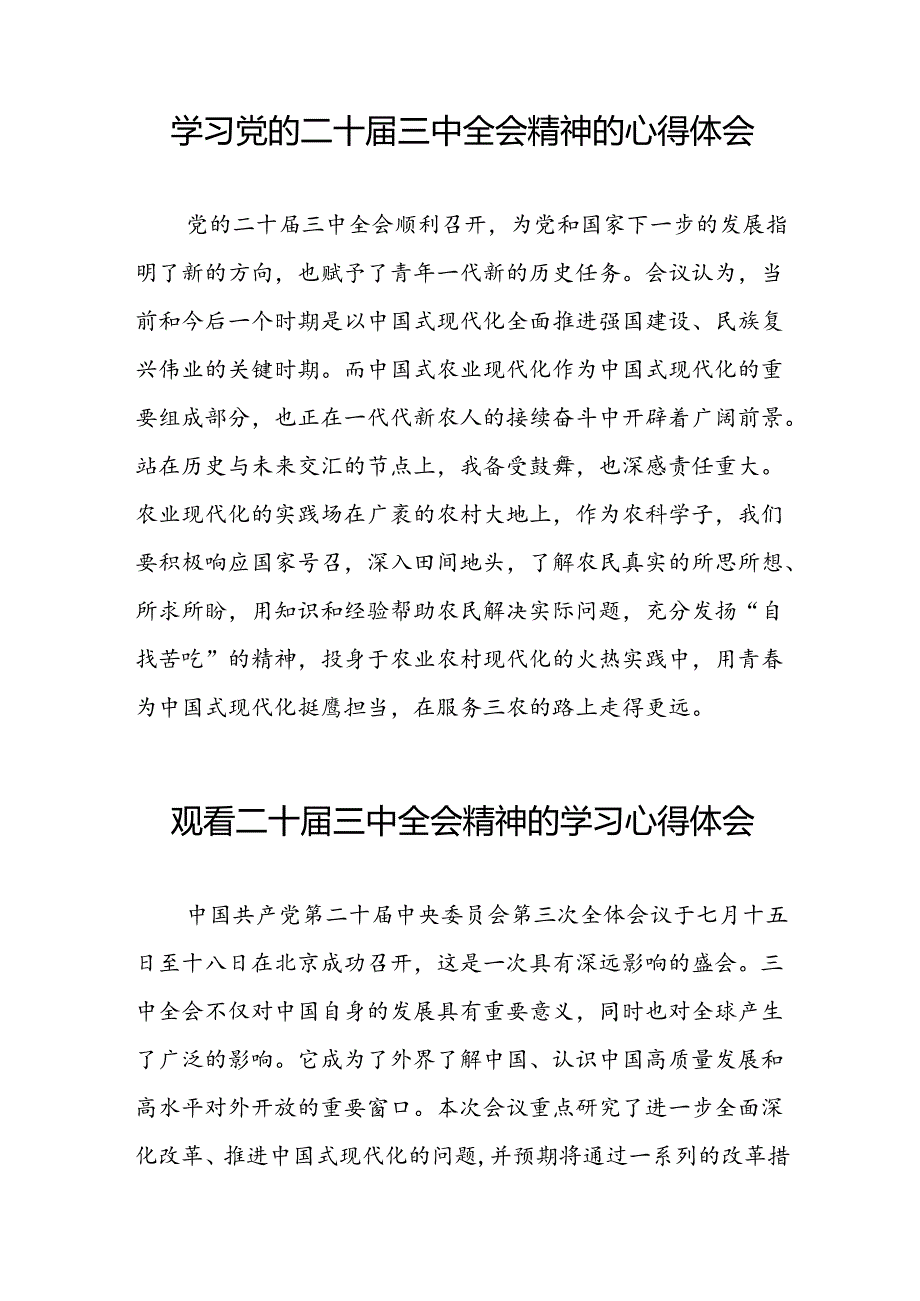 学习贯彻2024年二十三中全会精神心得感悟研讨发言50篇.docx_第3页