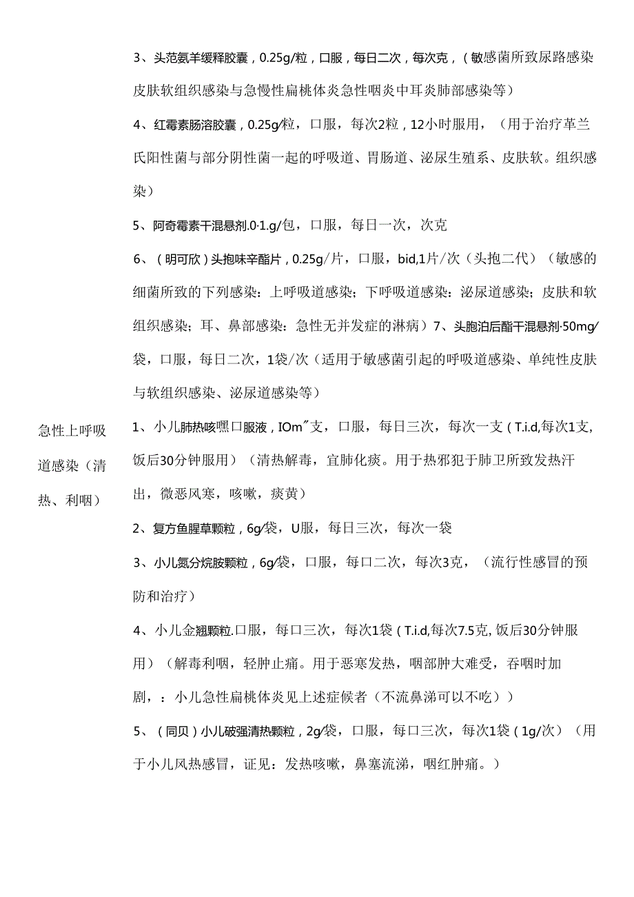 儿科常用药物处方整理.docx_第3页