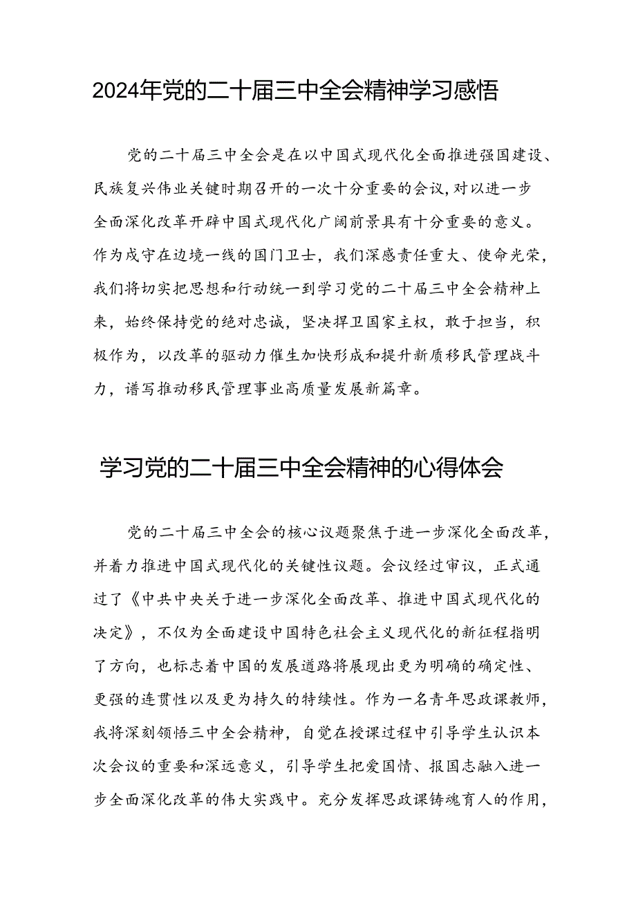 学习二十三中全会精神的心得体会简要发言稿三十六篇.docx_第3页