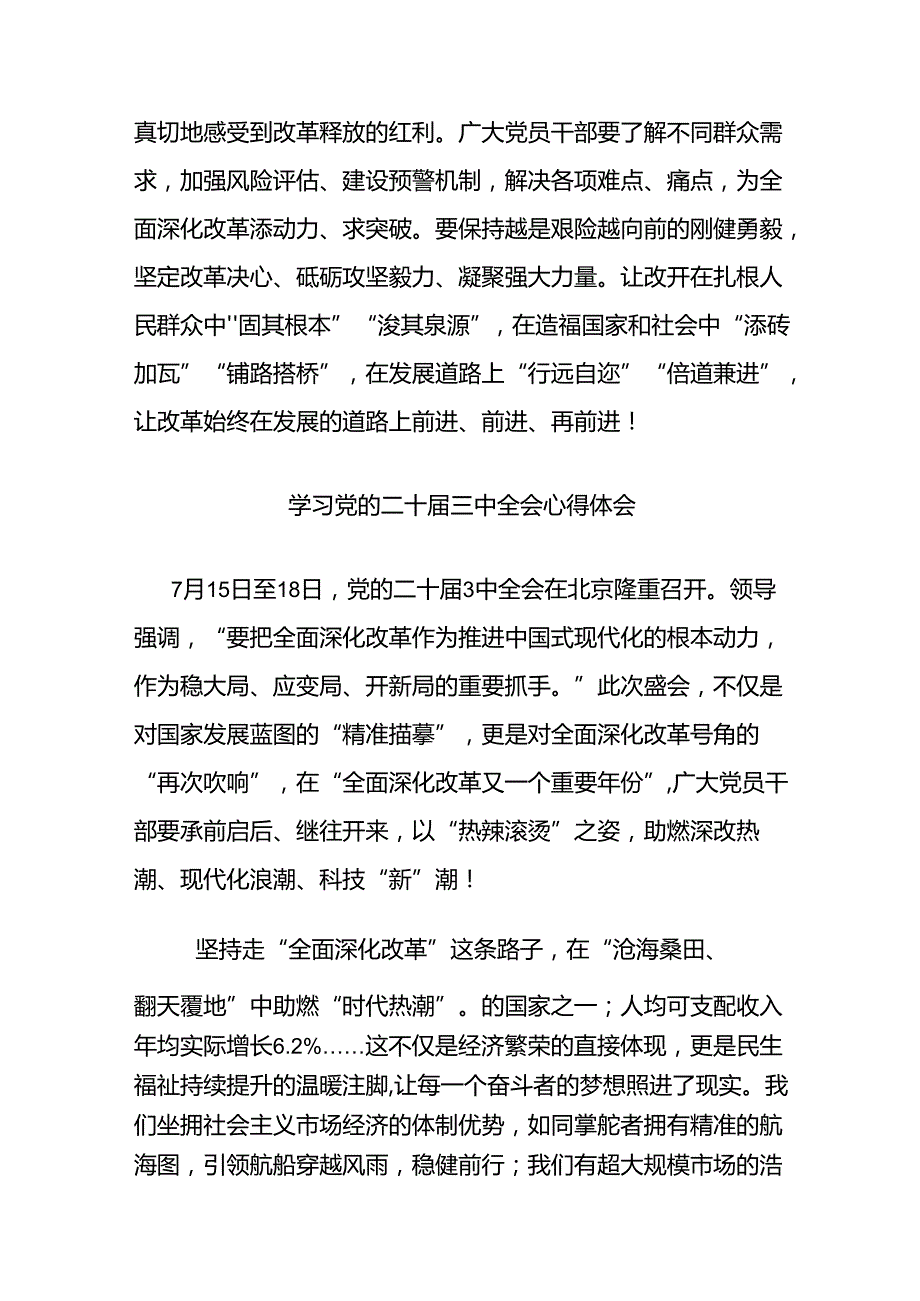 学习党的二十三中全会心得体会10篇.docx_第3页
