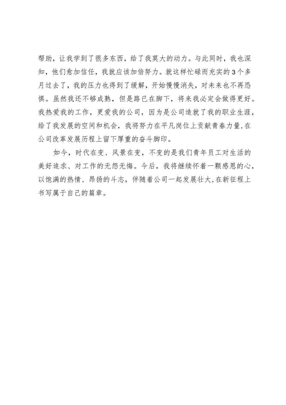 青年员工在公司畅所欲言”企业发展论坛上的演讲发言.docx_第3页