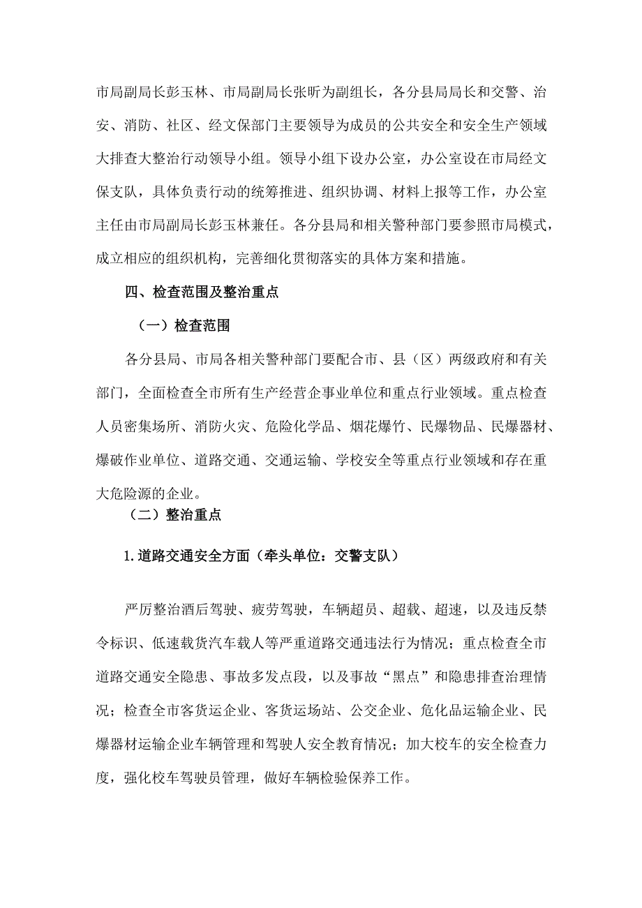 公共安全和安全生产领域大排查大整治专项行动方案.docx_第2页