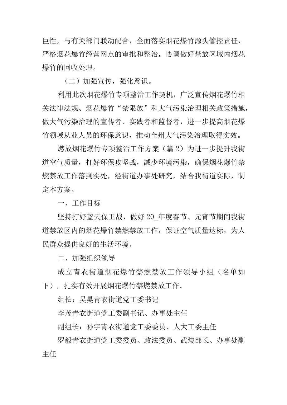燃放烟花爆竹专项整治工作方案.docx_第3页