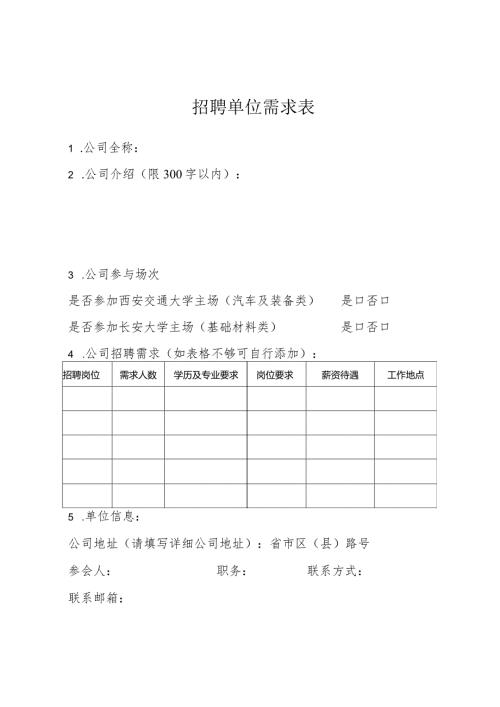 招聘单位需求表.docx