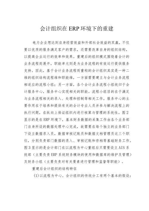 会计组织在ERP环境下的重建.docx