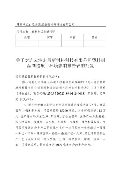 建设项目环境影响（登记表）审批意见.docx