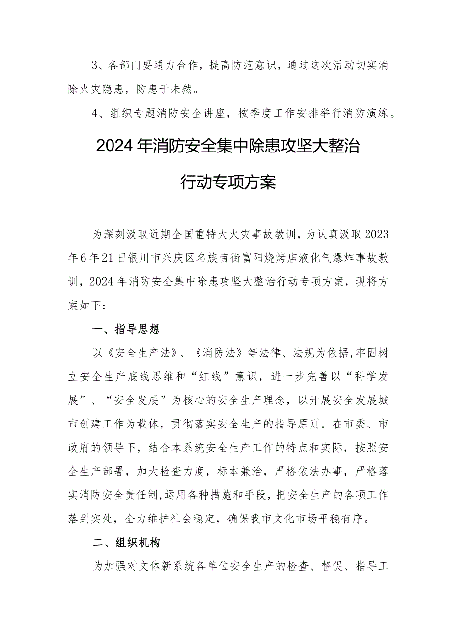 运输公司2024年消防安全集中除患攻坚大整治行动专项方案 汇编5份.docx_第3页