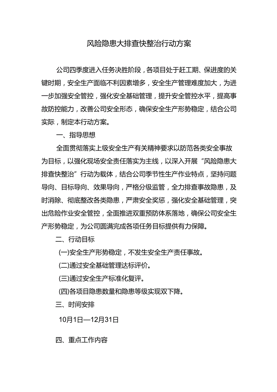 风险隐患大排查快整治行动方案.docx_第1页
