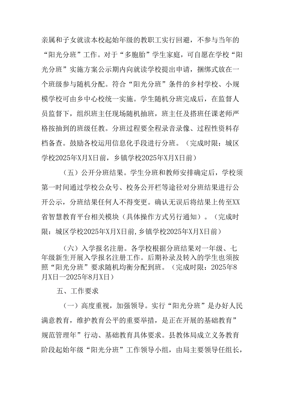 2025年开展《中小学分班》工作方案 （13份）.docx_第3页