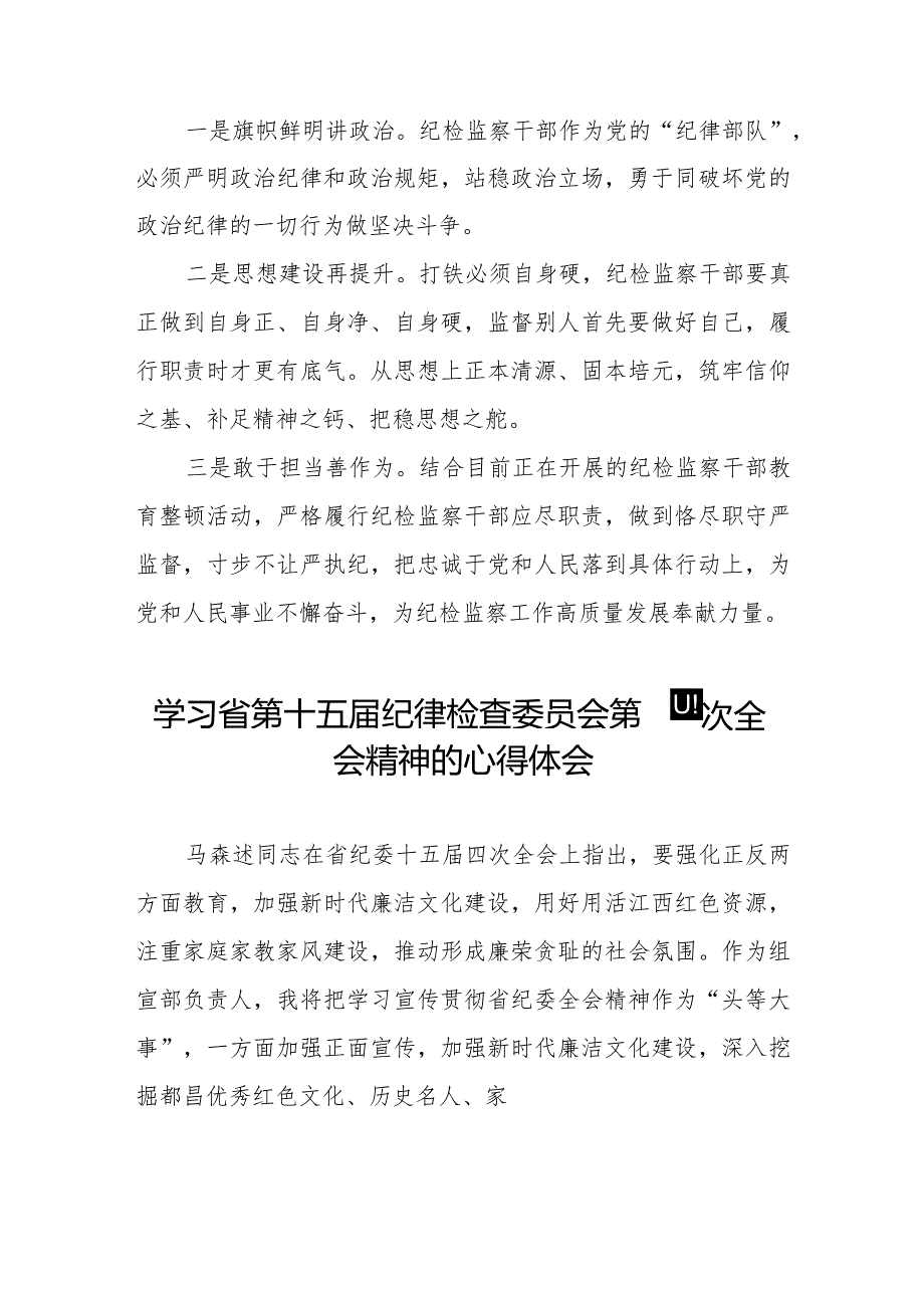 学习省第十五纪律检查委员会第四次全会精神的心得感悟十二篇.docx_第3页