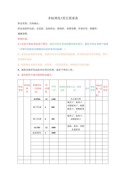 非标理化其它需求表.docx