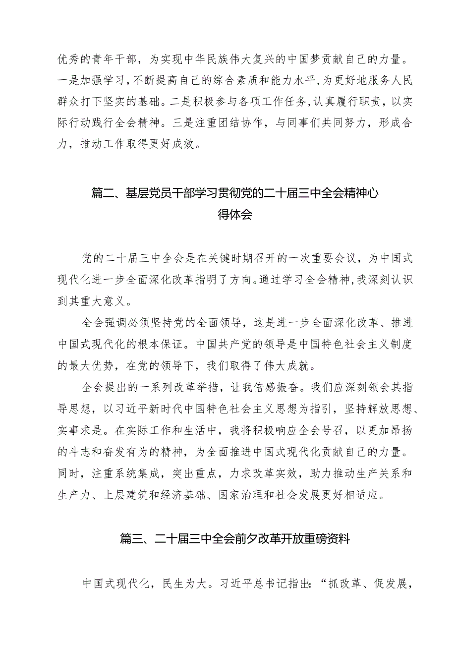 （11篇）市直机关青年干部学习贯彻党的二十三中全会精神心得体会范文.docx_第3页