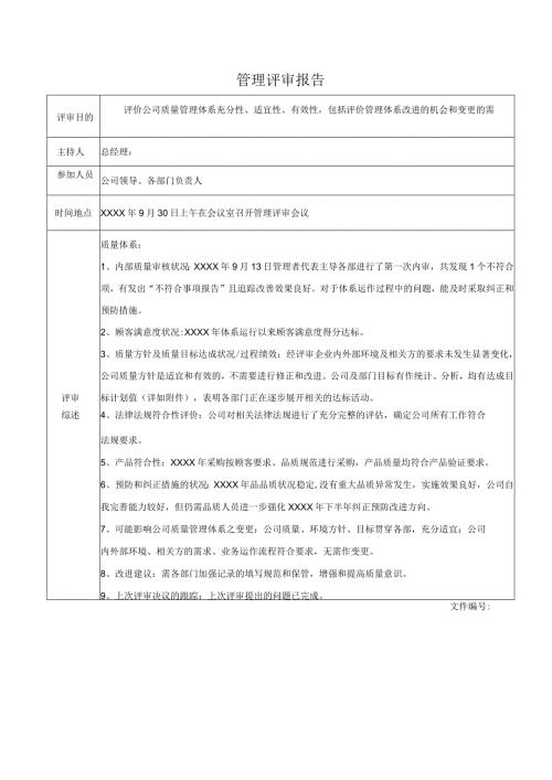 管理评审报告.docx
