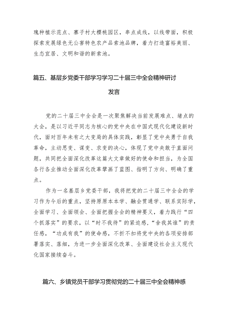 （11篇）基层镇党委书记学习二十三中全会精神心得体会（精选）.docx_第3页