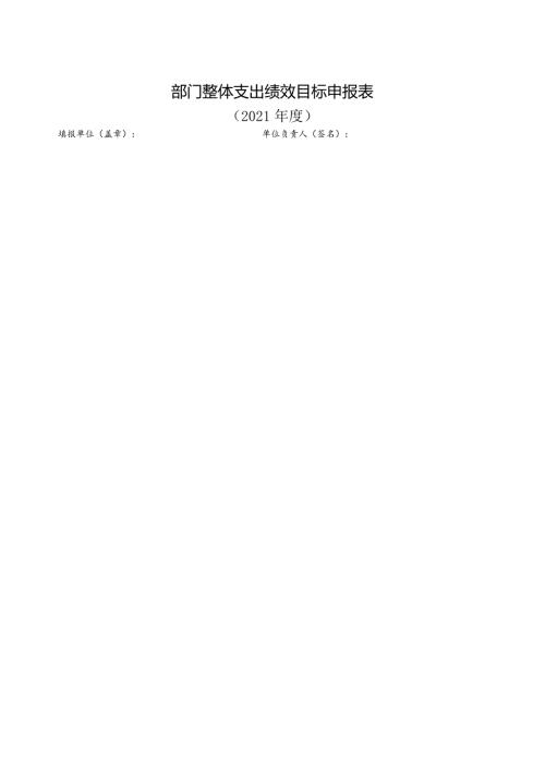 部门整体支出绩效目标申报021.docx