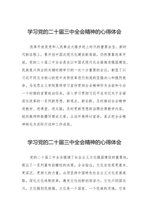 学习贯彻2024年二十三中全会精神心得感悟范例32篇.docx