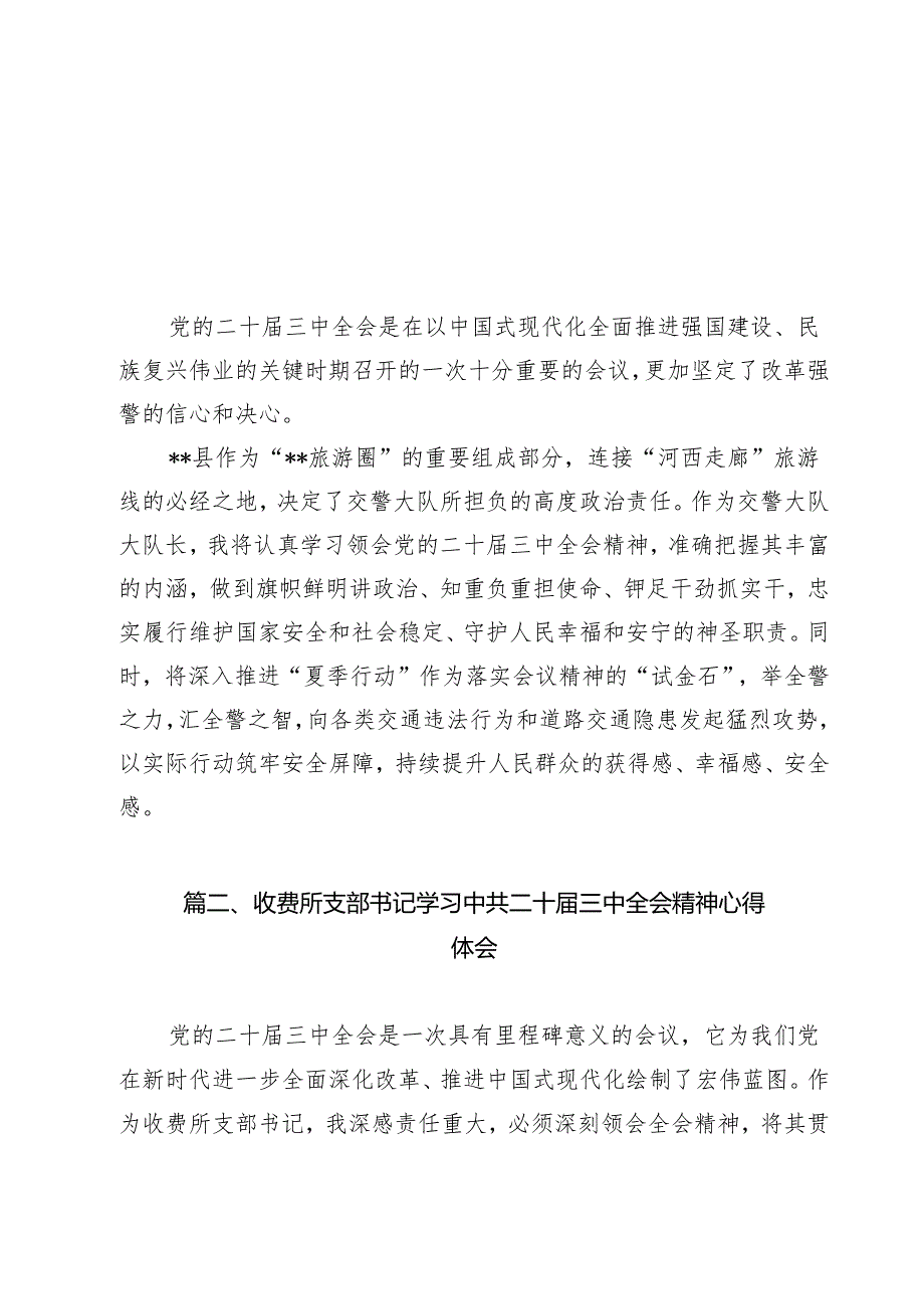 （11篇）交警大队大队长学习党的二十三中全会精神心得体会（精选）.docx_第2页