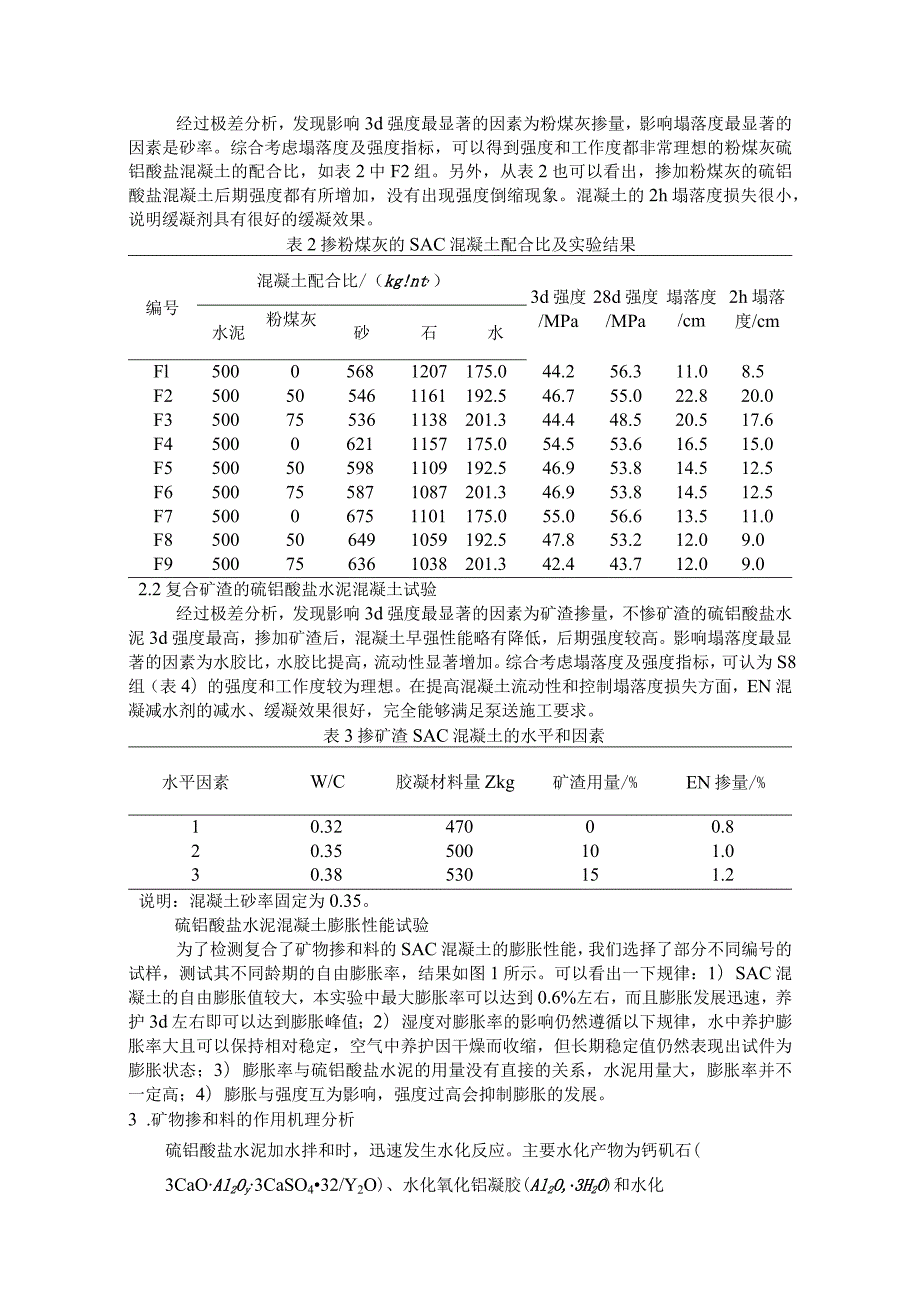 含复合矿物掺合料的硫铝酸盐水泥混凝土的研究.docx_第2页