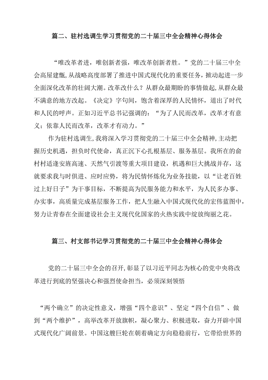 （7篇）基层抓乡村振兴执行者学习中共二十三中全会精神心得体会范文.docx_第3页