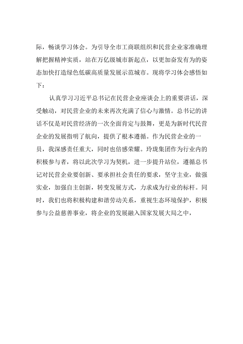 2025年私营企业学习民营企业座谈会个人心得感悟 合计11份.docx_第3页