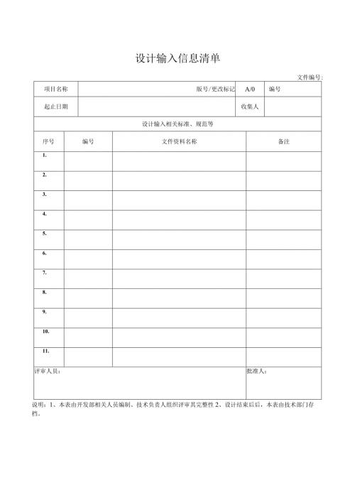 设计输入信息清单.docx