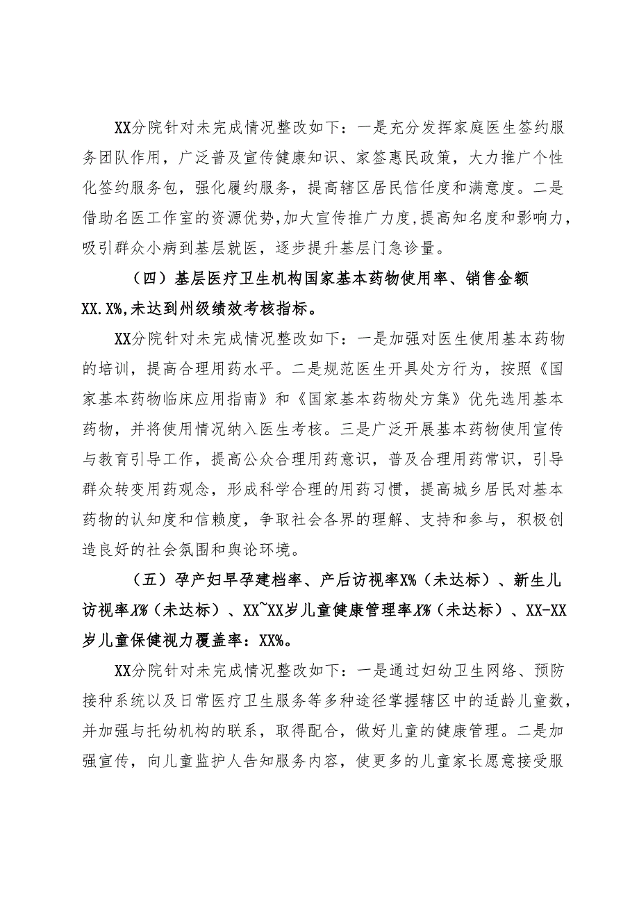 市医共体总医院X年XX月医共体建设任务清单、重点业务指标完成情况.docx_第2页