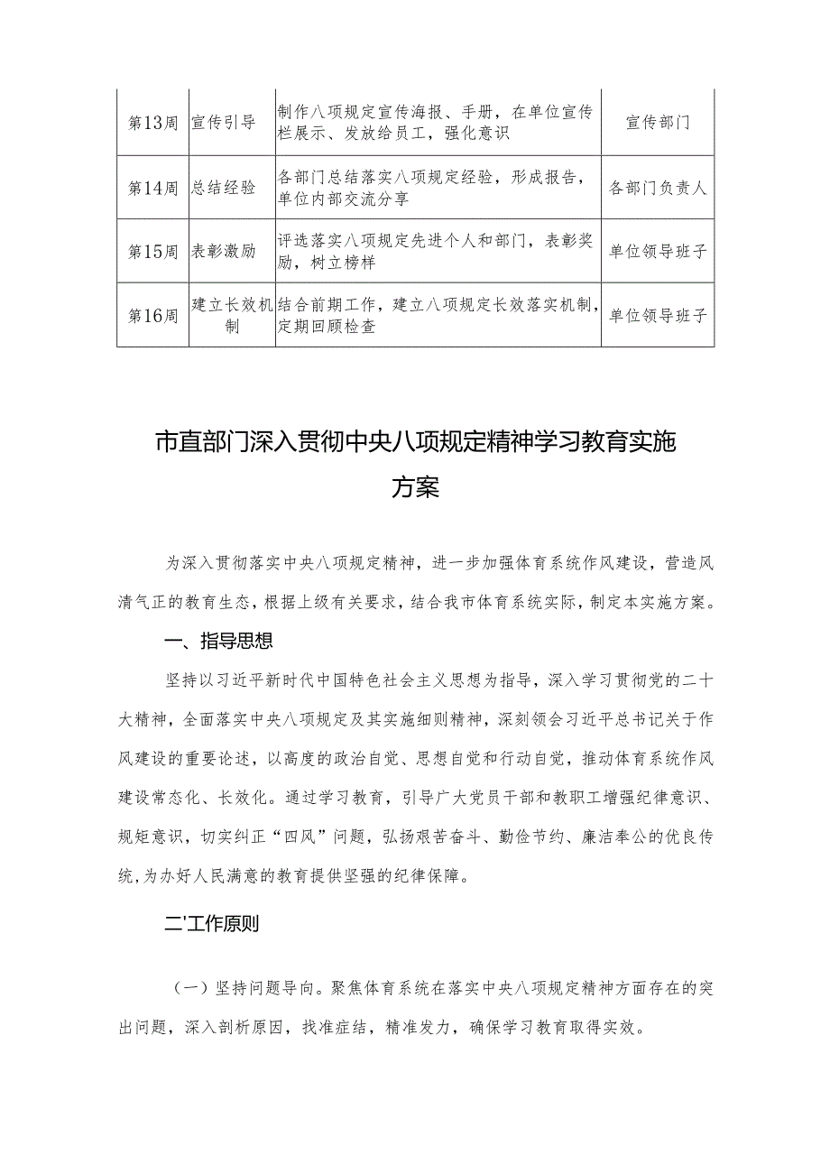 2025年5月深入贯彻中央八项规定精神学习教育进度计划表（附实施方案）.docx_第2页