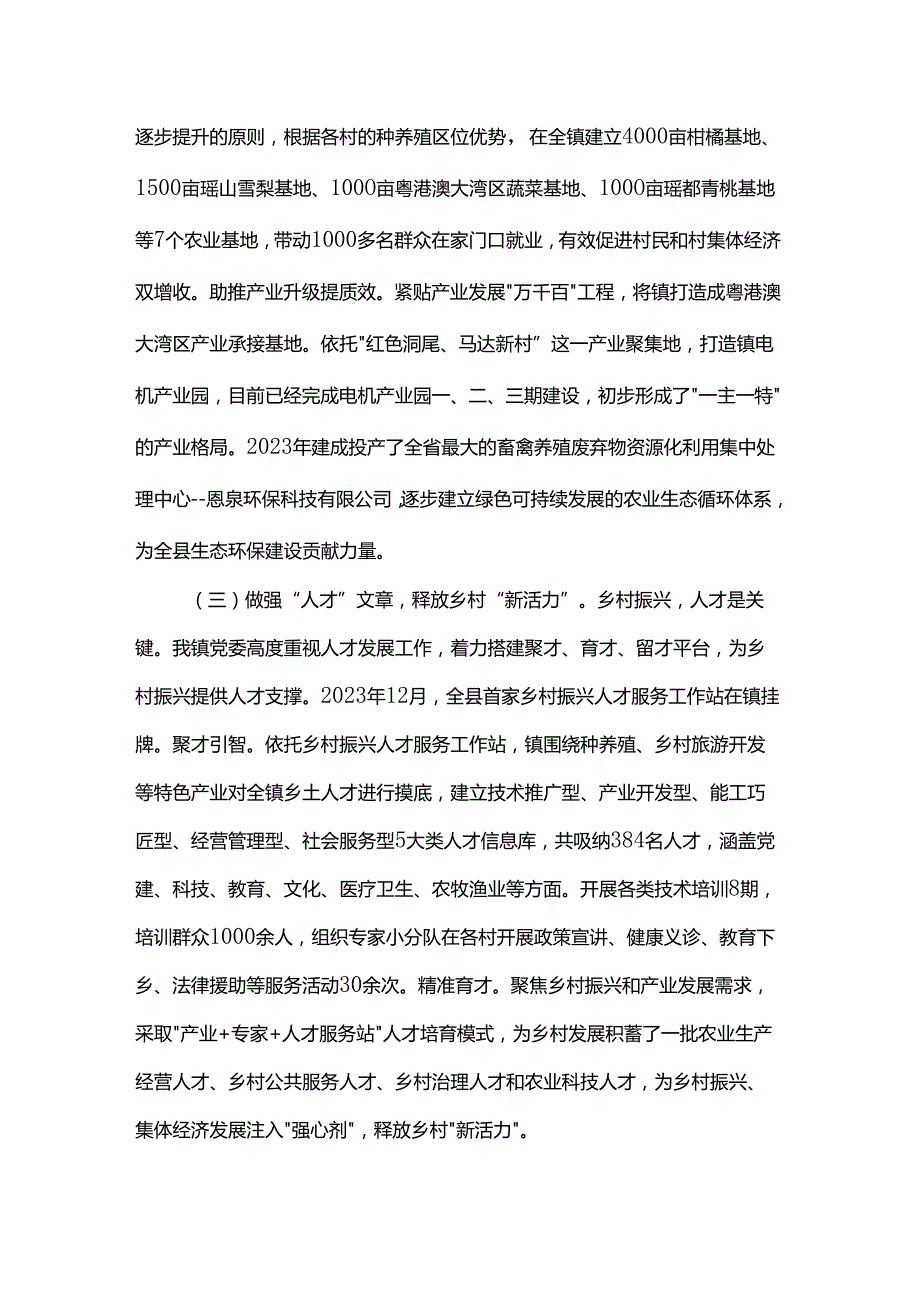 乡镇2024推动乡村振兴工作总结.docx_第2页