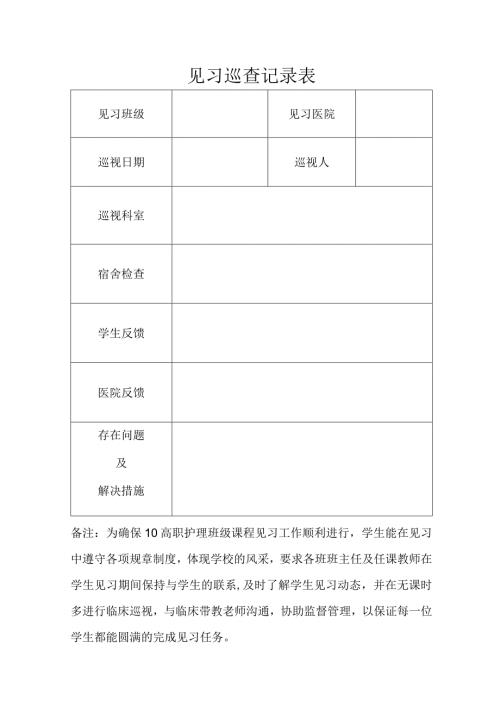 见习巡查记录表.docx