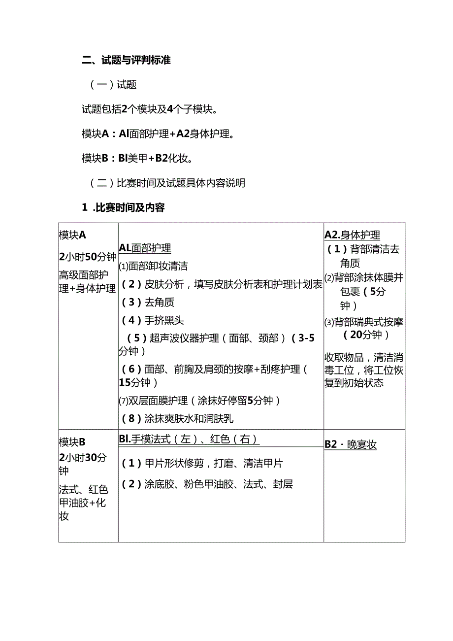 2025年海南省中等职业学校学生职业技能竞赛 美容 赛项规程).docx_第2页