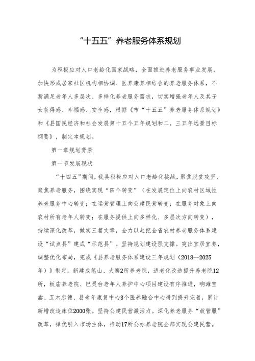 “十五五”养老服务体系规划.docx