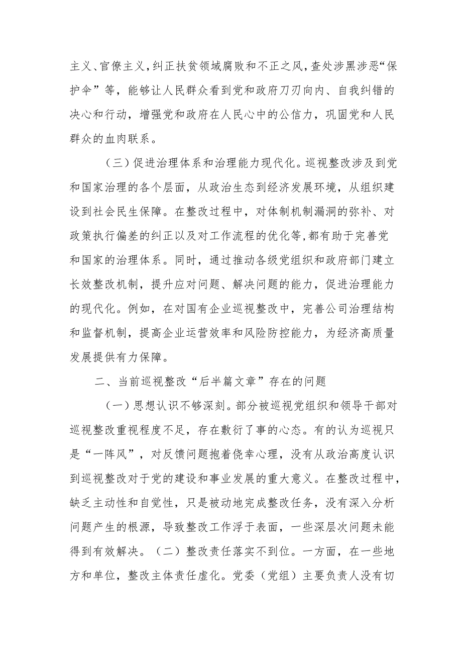 在做好巡视整改“后半篇文章”专题研讨会上的讲话.docx_第2页