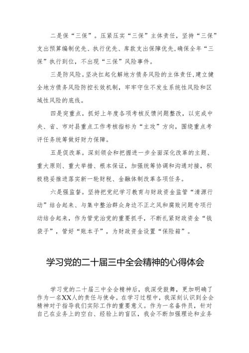 学习贯彻2024年二十三中全会精神心得感悟简短发言32篇.docx