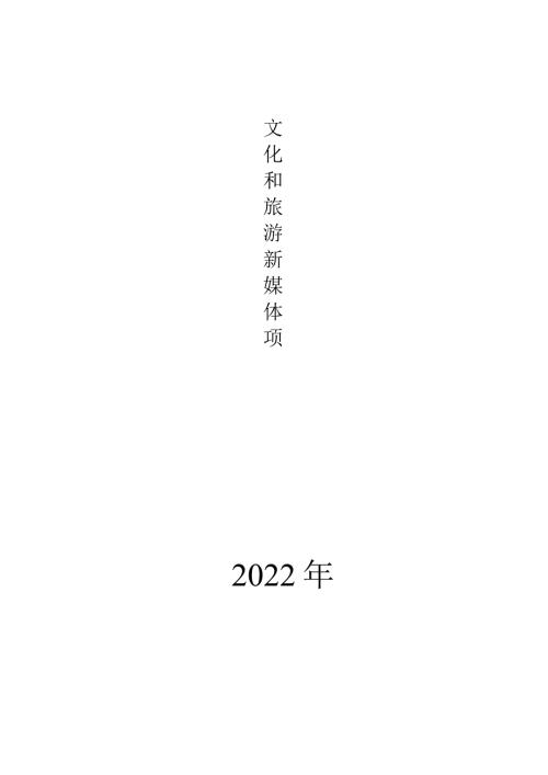 文化和旅游新媒体项目方案.docx