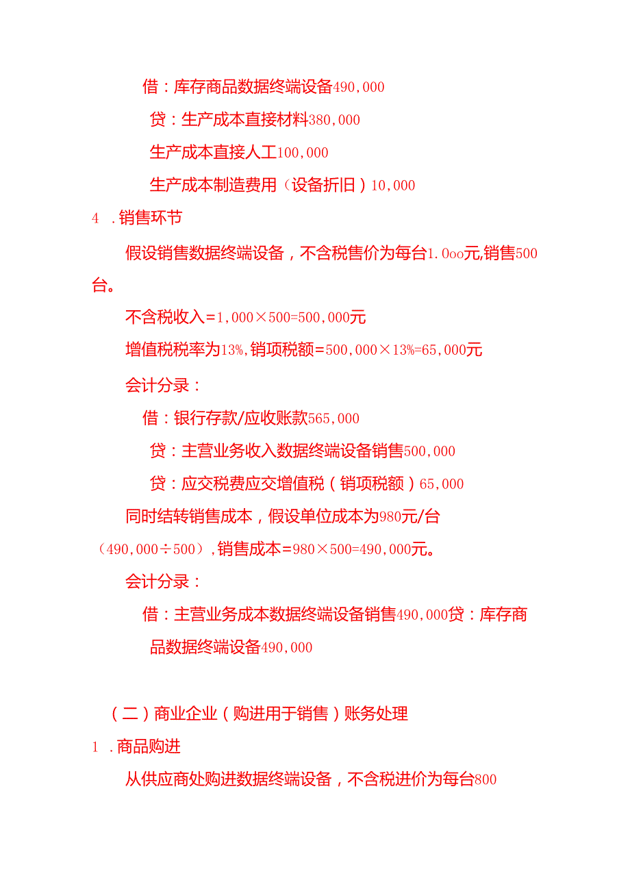 数据终端设备账务处理实例－记账实操.docx_第3页