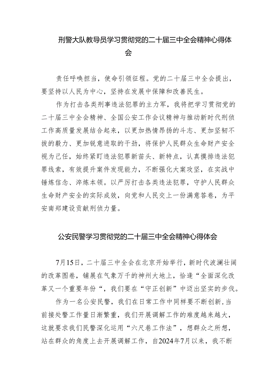 （9篇）公安民警学习二十三中全会精神心得体会（详细版）.docx_第2页