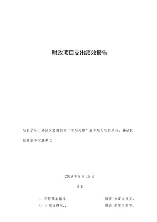 财政项目支出绩效报告(1).docx