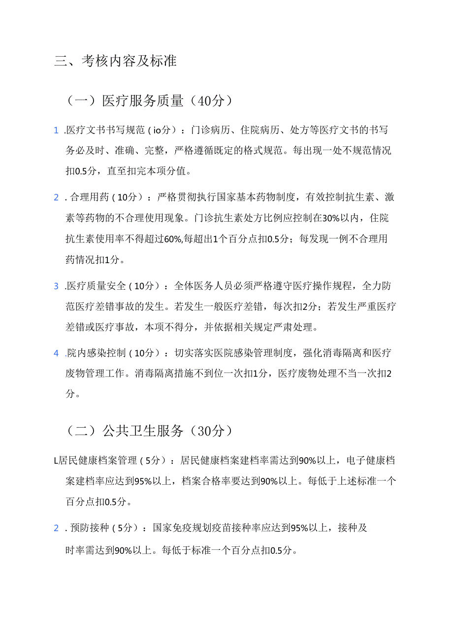 2025年卫生院绩效考核方案 (最新版).docx_第3页