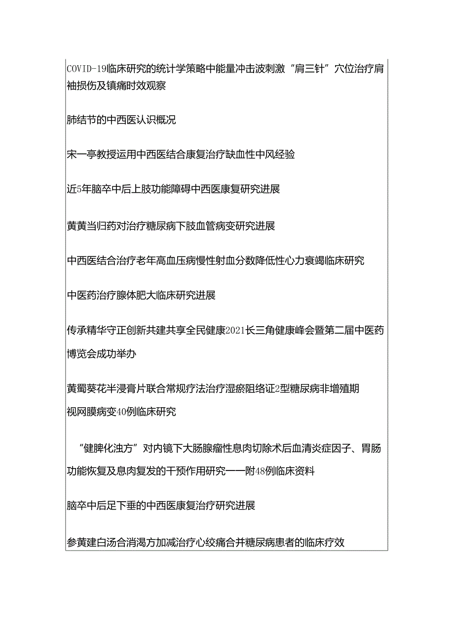 中西医结合毕业论文选题(100个).docx_第2页