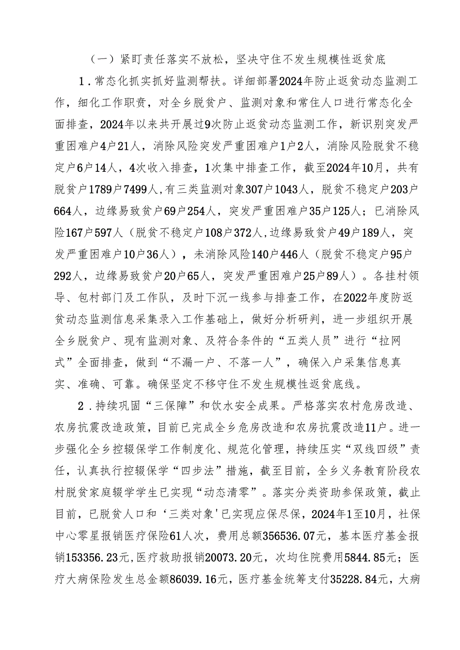 2024年乡巩固脱贫攻坚推进乡村振兴工作开展情况总结报告11篇（详细版）.docx_第3页